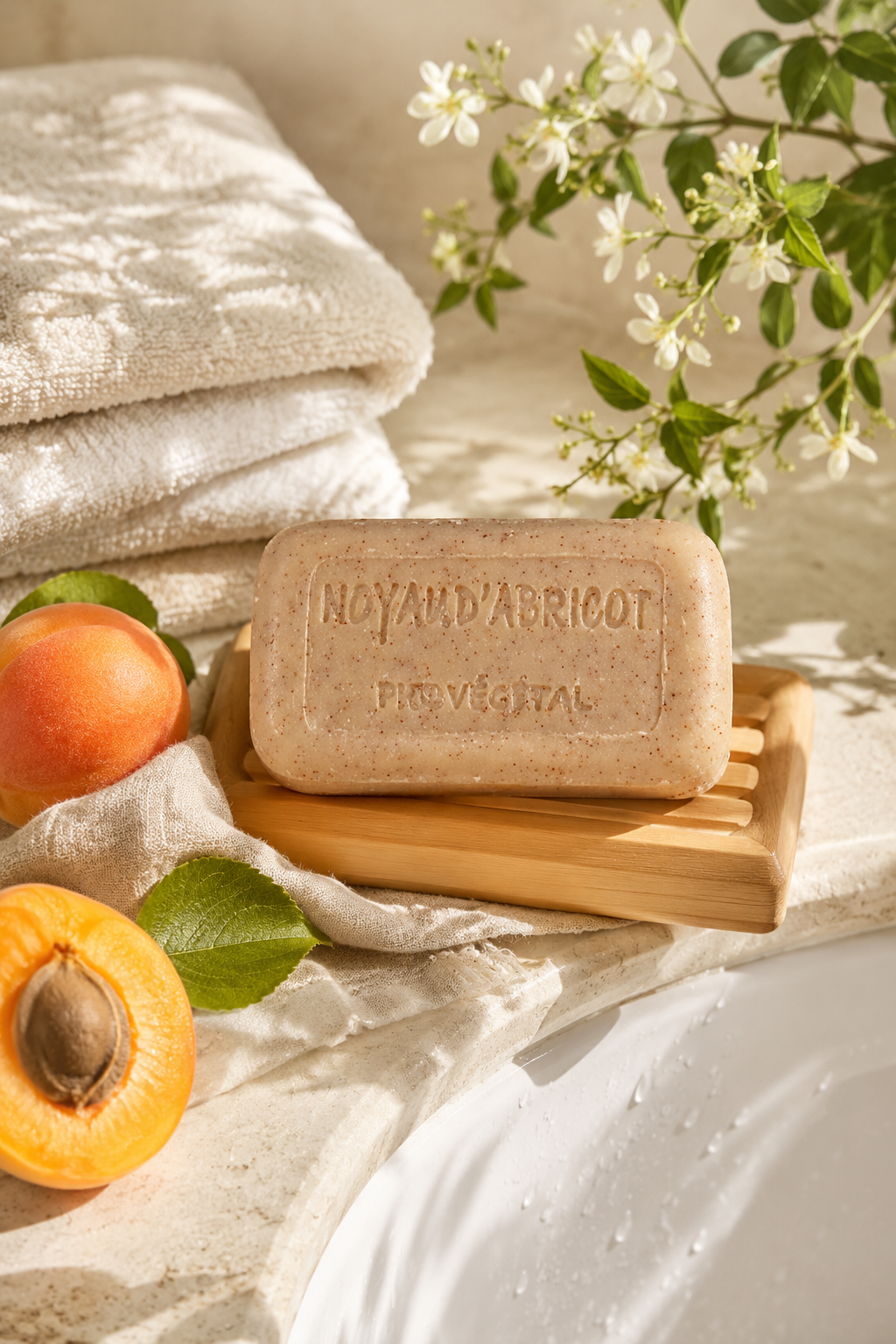French vegetable based soap with apricot fragrance