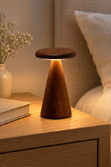 Mini Walnut LED Table Lamp – Sylva Rechargeable