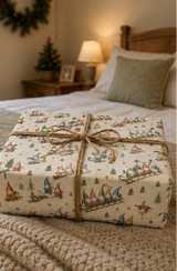 Gonk Christmas Wrapping Paper – Downhill Sledge Race
