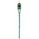 Green torch with a white background