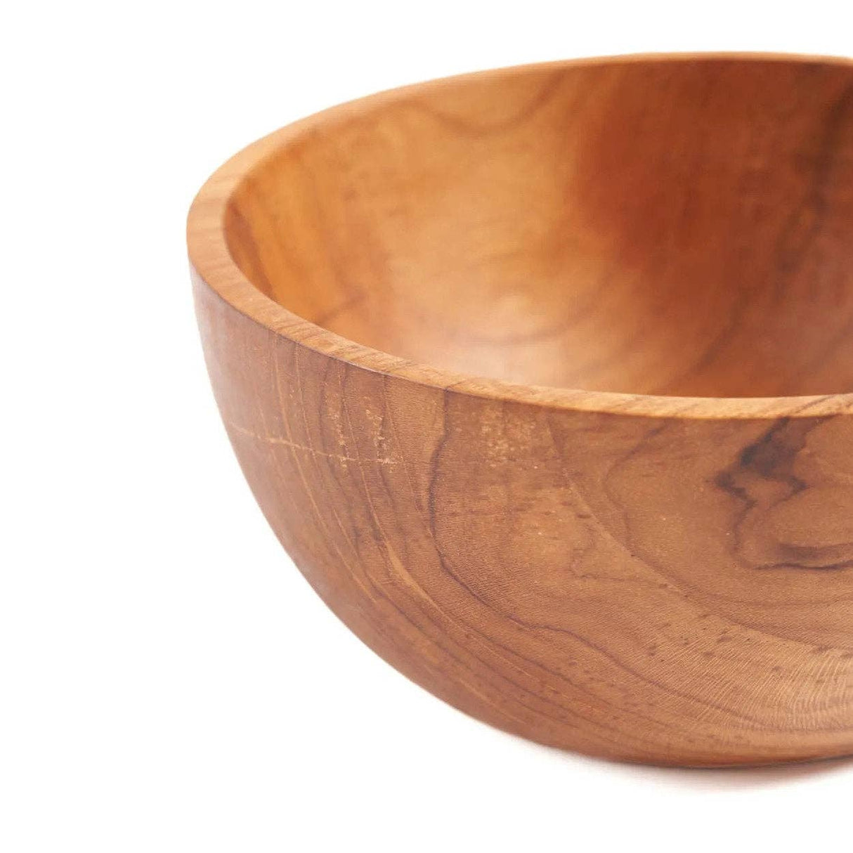 Hand-Turned Wooden Snack & Serving Bowl – 16cm