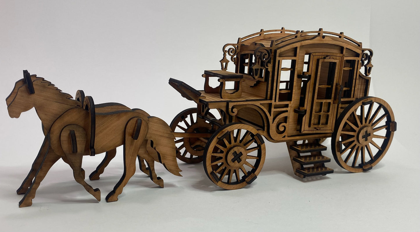 Horse and Carriage Model Kit