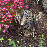 Kriti Small Flapping Duck Wire Garden Ornament