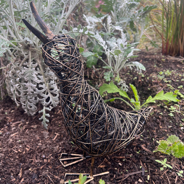 Aarti Small Slim Wire Duck Garden Ornament