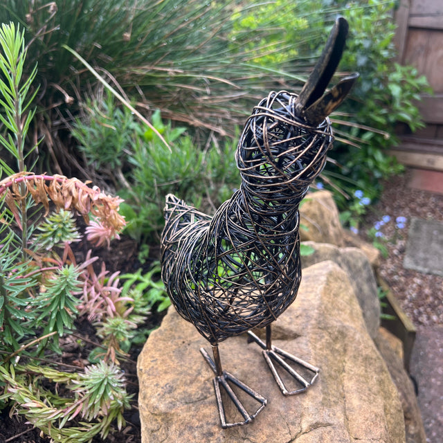 Aarti Small Slim Wire Duck Garden Ornament