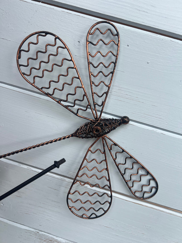 Pantala Metal Dragonfly Garden Stake Decoration