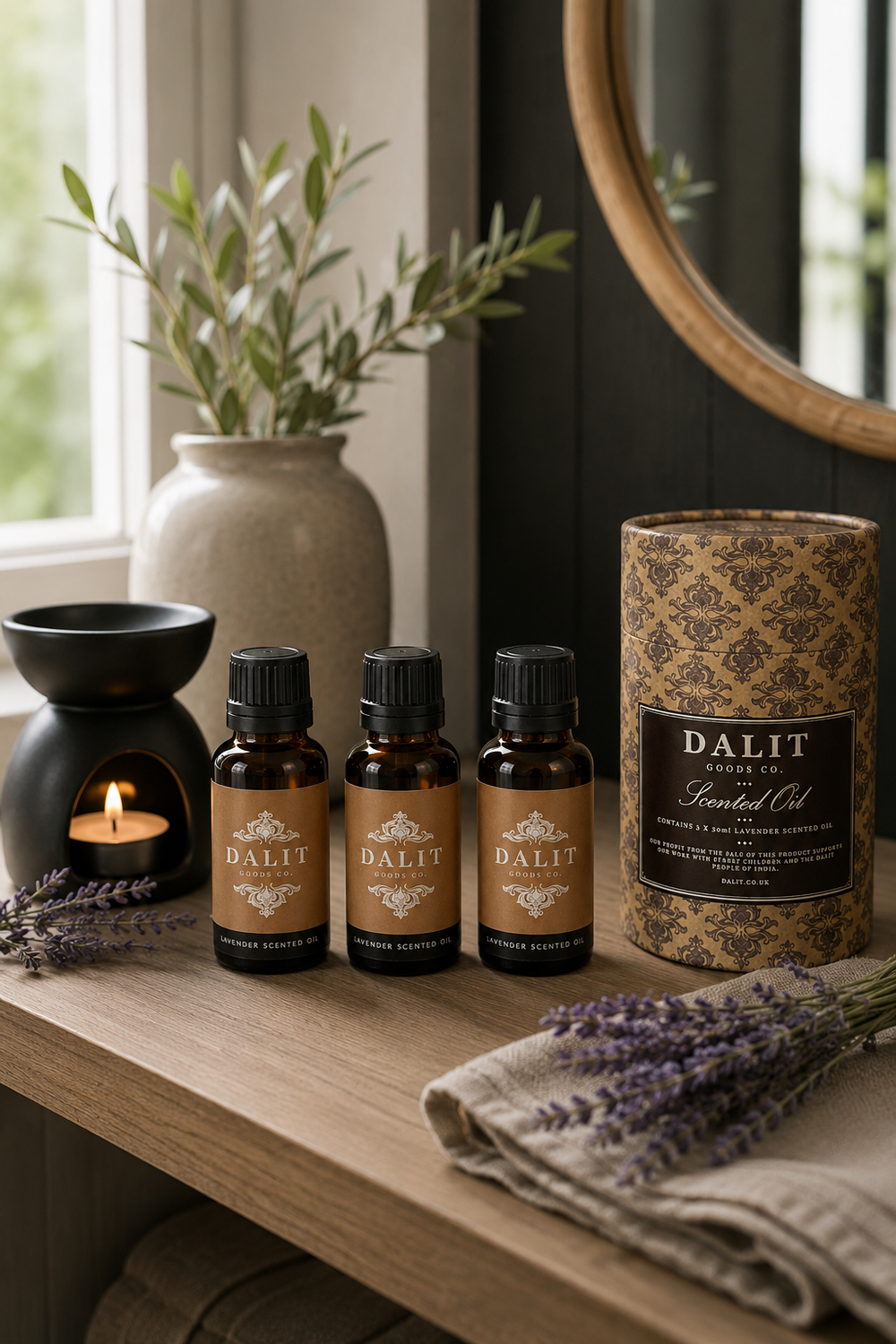 Lavender Fragrance Oils for Burners & Diffusers – Set of 3