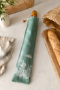 Linen Baguette Bag – Duck Egg Green Florilegium French Stick Bread Bag