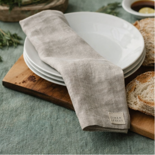 Natural Melange Linen Napkin
