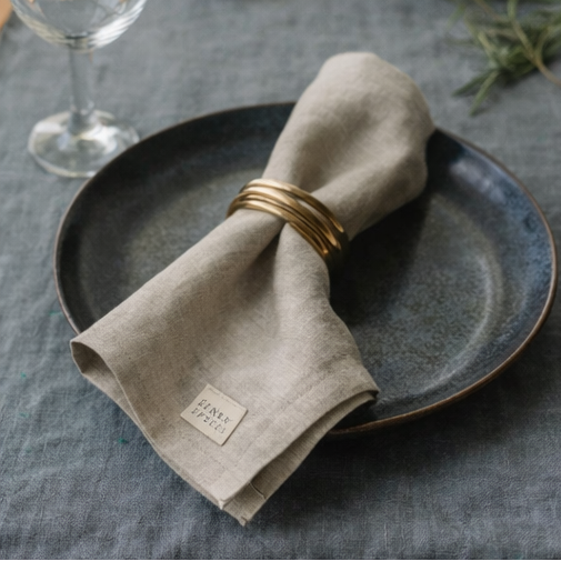 Natural Melange Linen Napkin