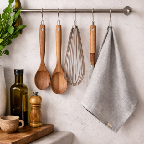 Natural Mélange Pure Linen Kitchen Towel