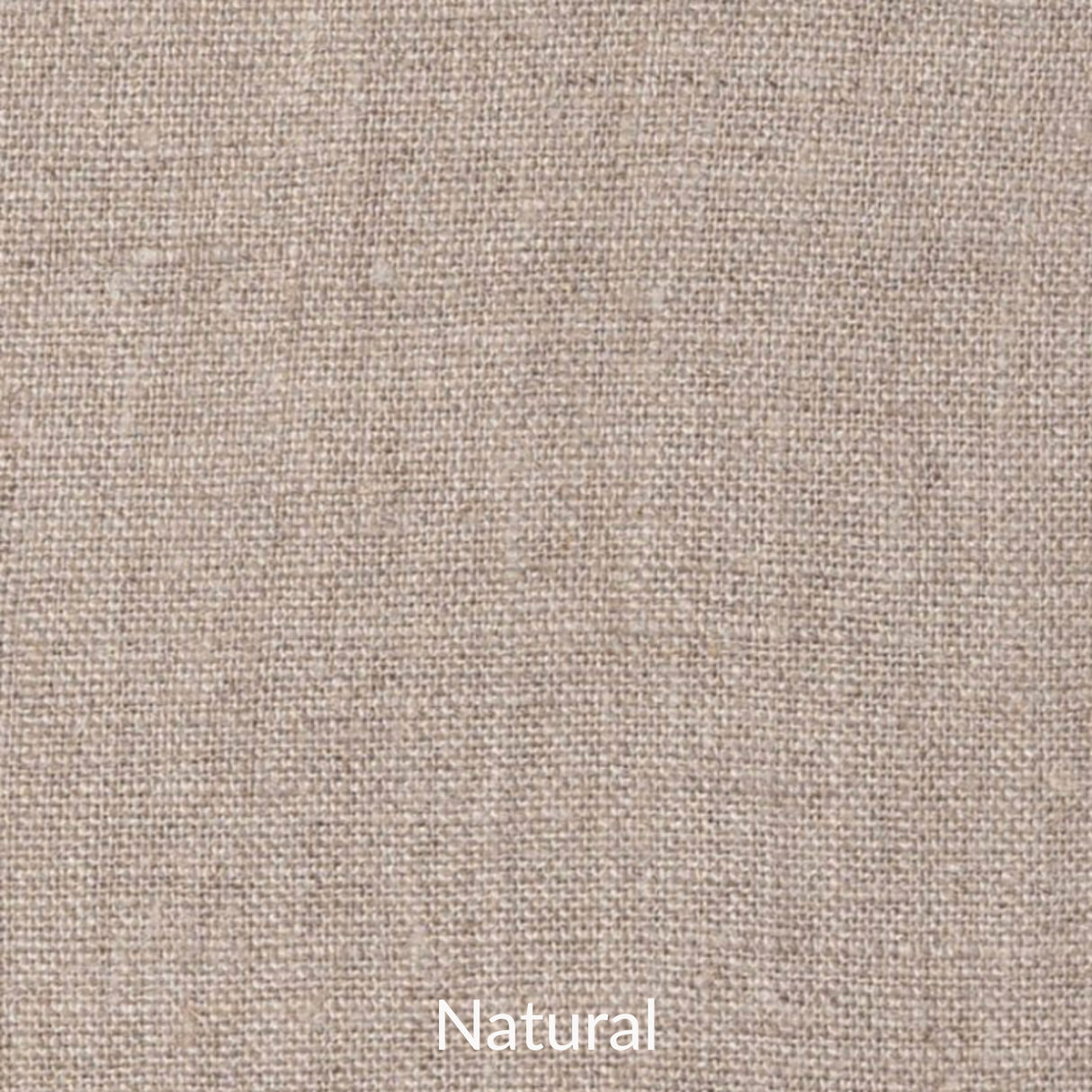 Textured beige fabric swatch with 'Natural' label