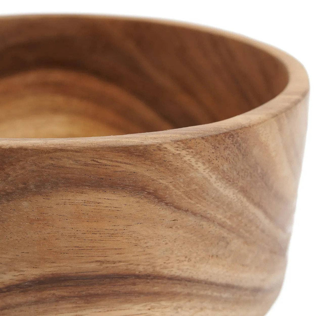 Natural Wood Salad & Serving Bowl – 20cm
