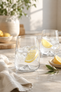 Nord 590ml wide highball glass with modern tapered shape