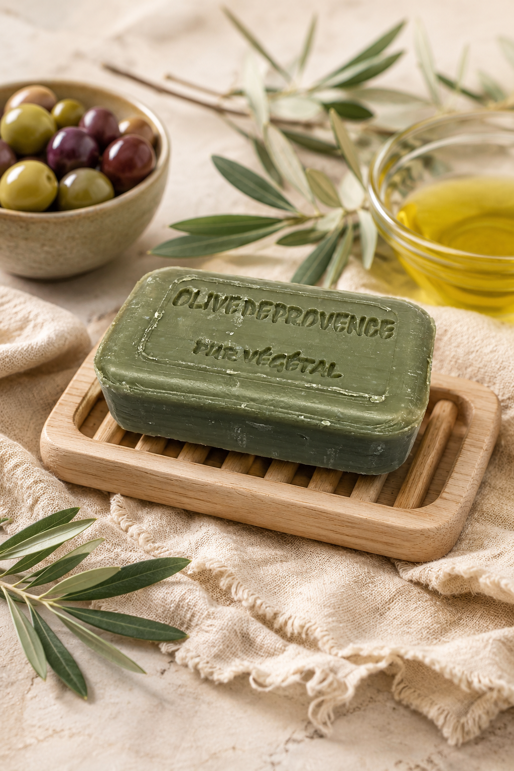 Olive oil handmade French soap bar 100g