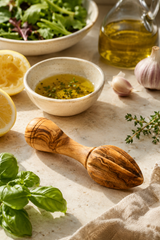 Olive wood citrus juicer for lemons and limes