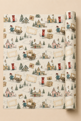 Personalised Christmas Post Mouse Wrapping Paper – Special Delivery