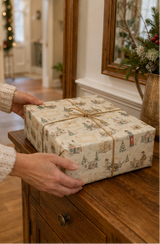 Personalised Christmas Post Mouse Wrapping Paper – Special Delivery