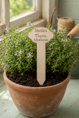 Personalised Write-On Basswood Plant Markers – Packs of 10, 20 or 50