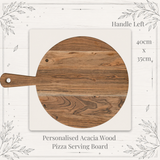 Personalised Acacia Wood Pizza Serving Board