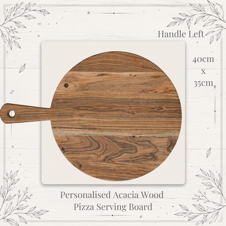 Personalised Acacia Wood Pizza Serving Board