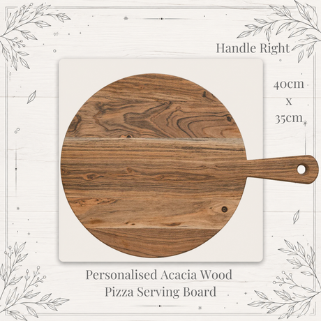 Personalised Acacia Wood Pizza Serving Board