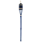 Blue torch with a white flame on a white background