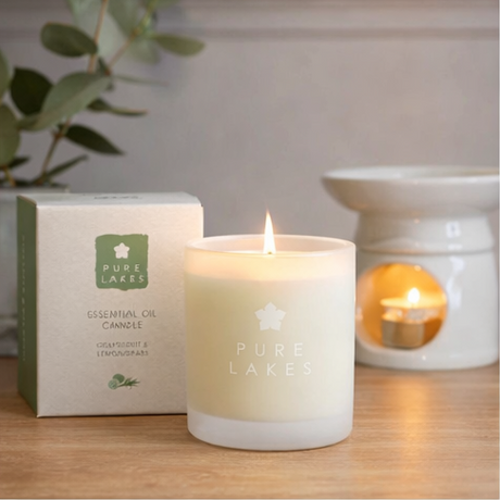 Pure Lakes candles with packaging