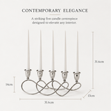 Quintuple Silverplated Candelabra Centrepiece