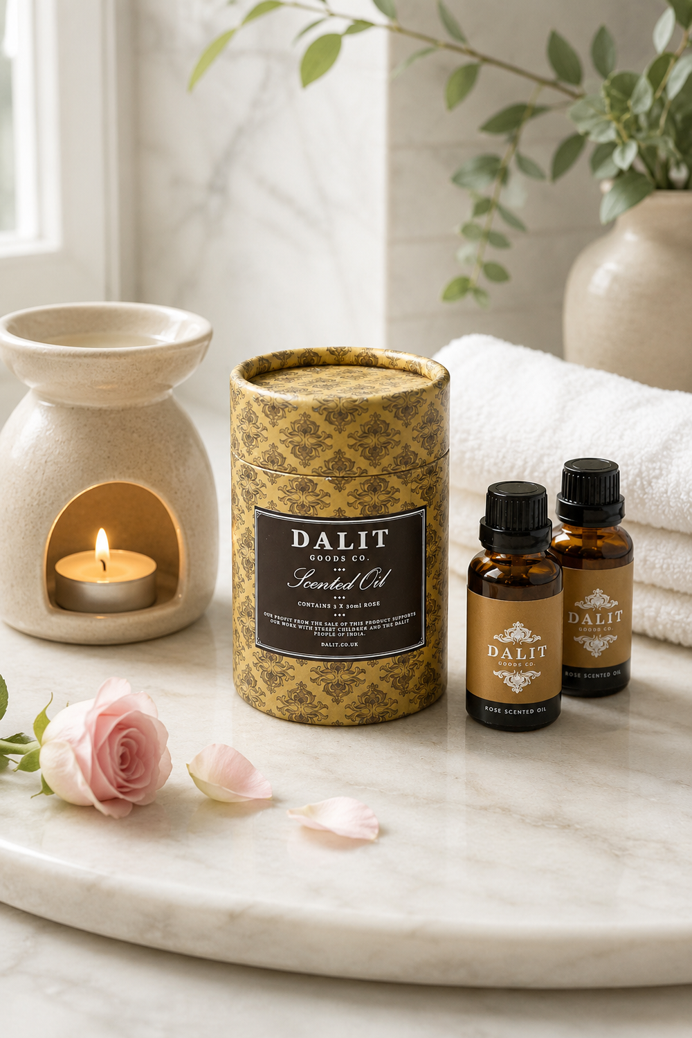 Rose Fragrance Oils for Burners & Diffusers – Set of 3