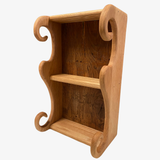 Spice Jar Worktop Sitter Shelf Unit – Solid Wood Kitchen Storage Shelf