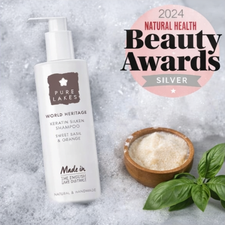 Pure Lake World Heritage Shampoo & Conditioner with natural elements