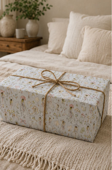 Vintage Fashion Sketch Wrapping Paper