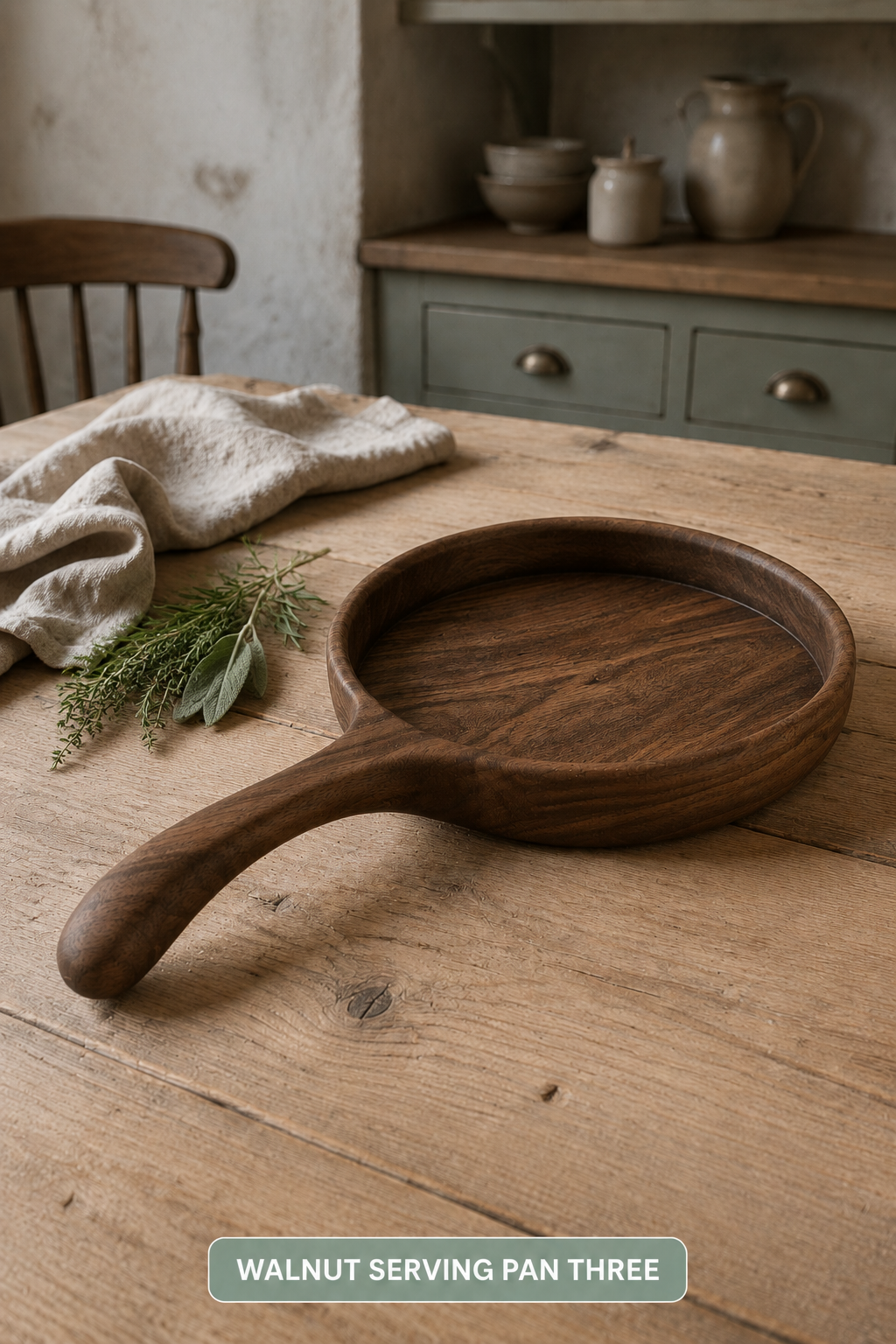 Walnut Serving Pan with Handle – Choose Your Exact Piece