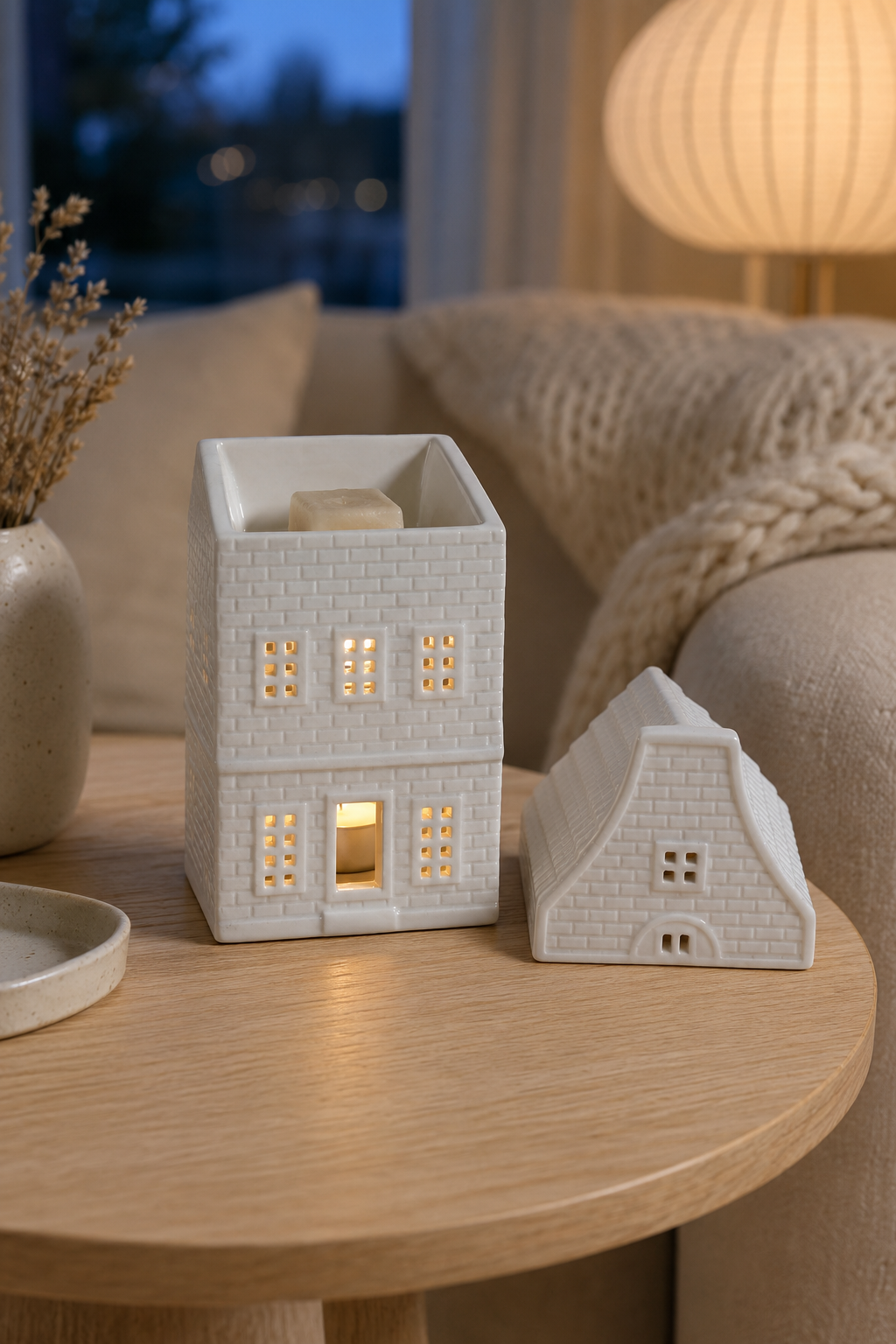 White Nordic House Oil Burner & Wax Warmer