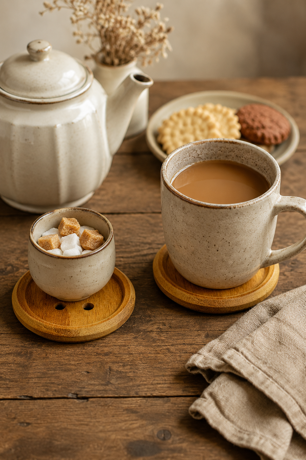 Wooden coasters for mugs glasses and tumblers