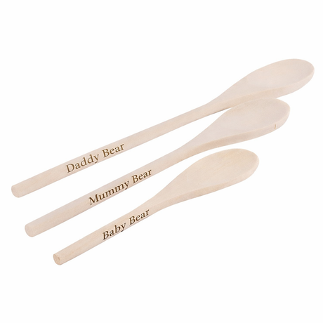 bear engraved spoons
