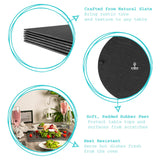 Square Natural Slate Placemat – 33cm