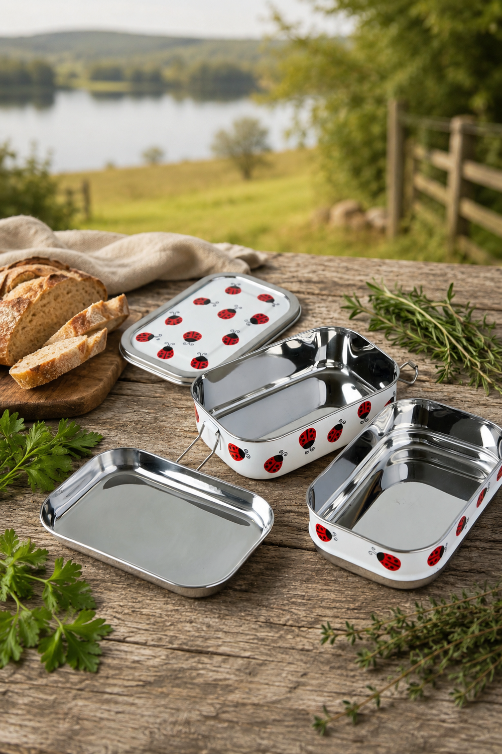 add food to the lunch box. do not change anything else