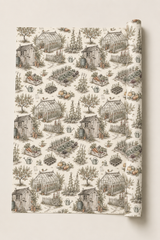 Rolled allotment wrapping paper suitable for gardeners, veg growers and garden-themed gifts.