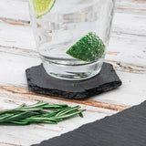 Hexagonal Natural Slate Drinks Coaster – 8.5cm (Optional Engraving)