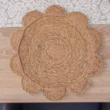 Bangali Scalloped Seagrass Placemats – Set of 4