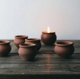 Handmade Terracotta Candle Set – Murgan Box of Four