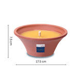 Outdoor Citronella Terracotta Candle Dish