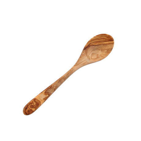 Wooden spoon on a white background