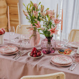 Woodrose Stone-Washed Linen Tablecloth