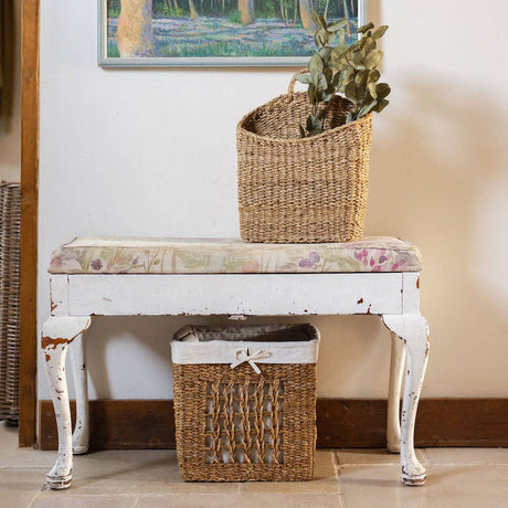 Slim Seagrass Hanging Storage Basket