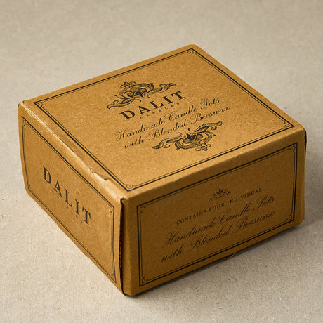 Handmade Terracotta Lavender Candles | Vishal Set of 4