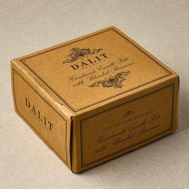 Handmade Terracotta Lavender Candles | Vishal Set of 4