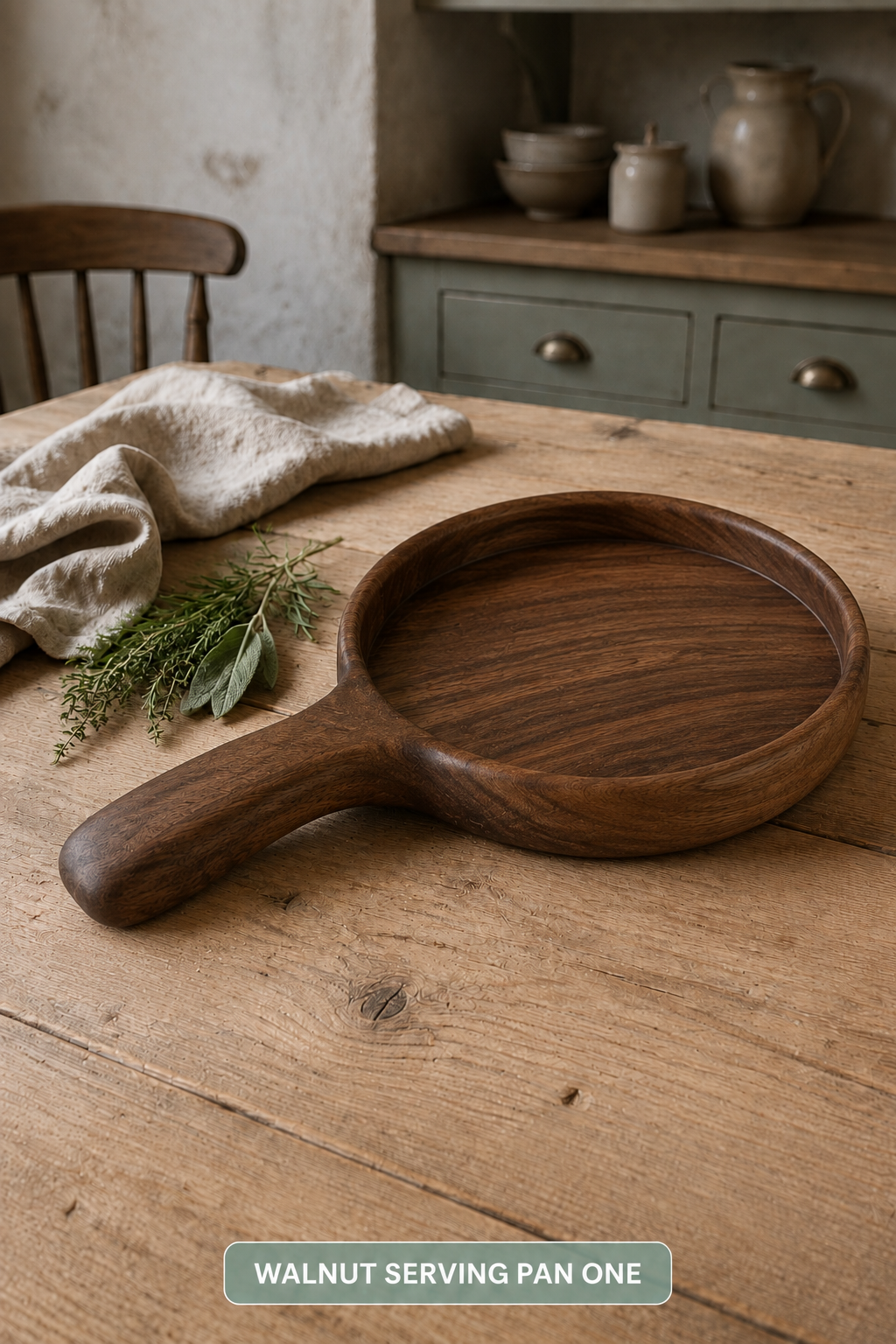 Walnut Serving Pan with Handle – Choose Your Exact Piece